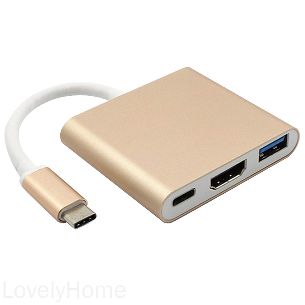 Hub Chuyển Đổi Type-C Sang Usb Hdmi-Compatible Usb 3.1 3 Trong 1