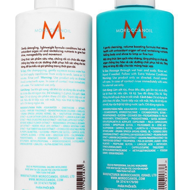 [ Moroccanoil ]Bộ Dầu Gội Dầu Xả Phục Hồi Độ Ẩm Moroccanoil Repair 250ML-Chính Hãng