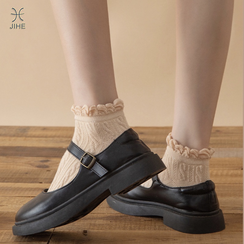 Vớ cotton Cổ Ngắn Thiết Kế Dễ Thương Cho Nữ