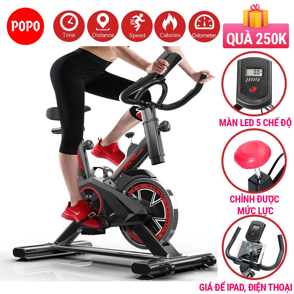 Xe đạp tập thể dục tại nhà Air Bike POPO máy đạp xe đạp tập gym nhiều tính năng