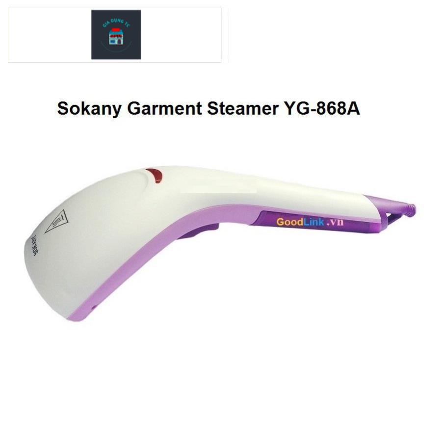 Bàn Ủi Hơi Nước Cầm Tay Sokany Garment YG 868A, Chăm Sóc Quần Áo, Tiện Dụng, Nhỏ Gọn, Bảo Hành 6 Tháng GiaDungTC