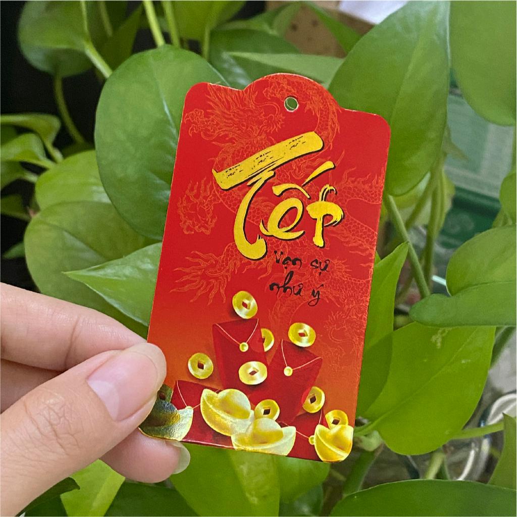 100c - Tag treo Tết giấy phủ Metalize lấp lánh, 3 mẫu