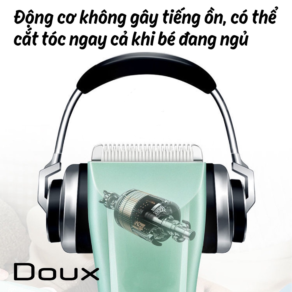 Tông đơ cắt tóc mini ch bé DOUX PM-3129 chính hãng có Bảo Hành | Tông đơ cắt tóc trẻ em