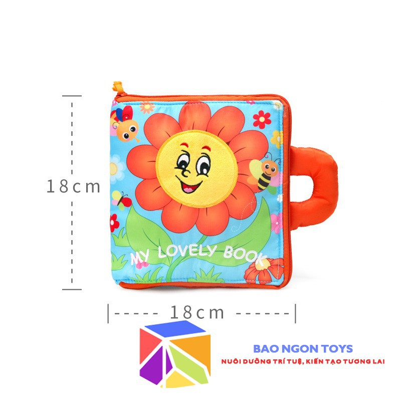 SÁCH VẢI BÓC DÁN RÈN LUYỆN KỸ NĂNG VẬN ĐỘNG TINH MONTESSORI -BAO NGON TOYS