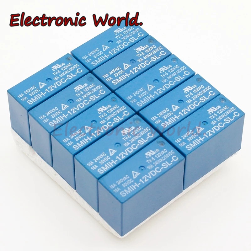 Bộ rơ le điện SMIH-05VDC-SL-C SMIH-12VDC-SL-C SMIH-24VDC-SL-C 5V 24V 16A 8PIN