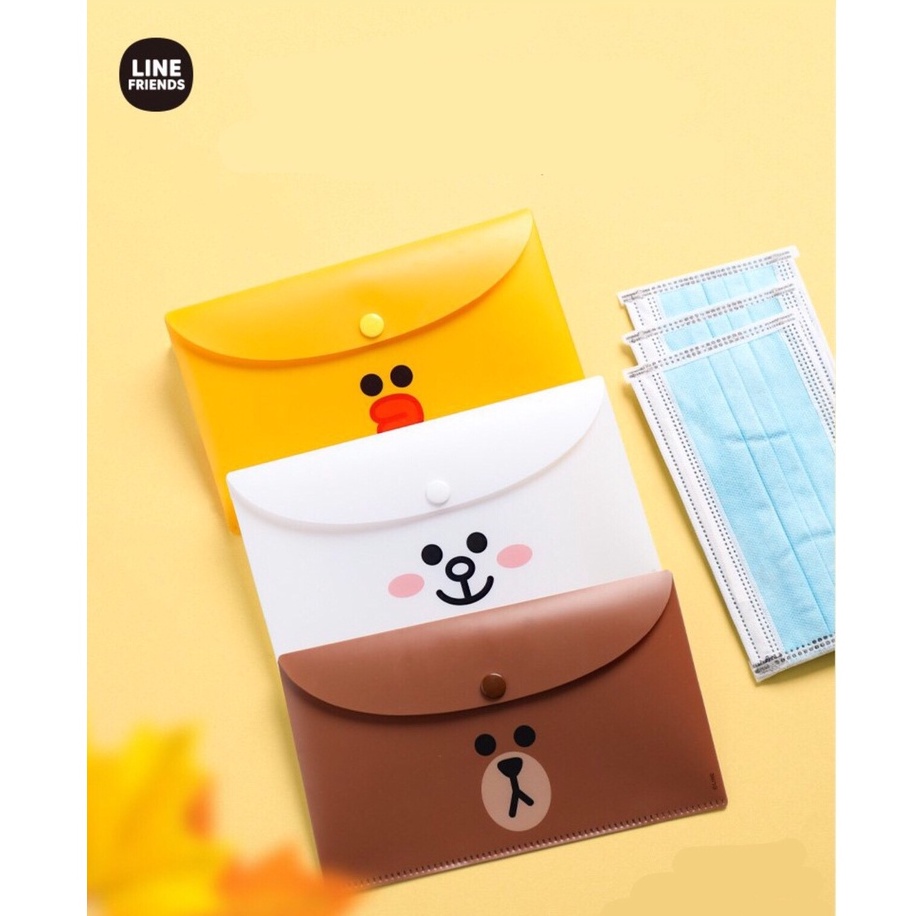 Túi Đựng Khẩu Trang Chống Bụi Chống Nước LINE FRIENDS