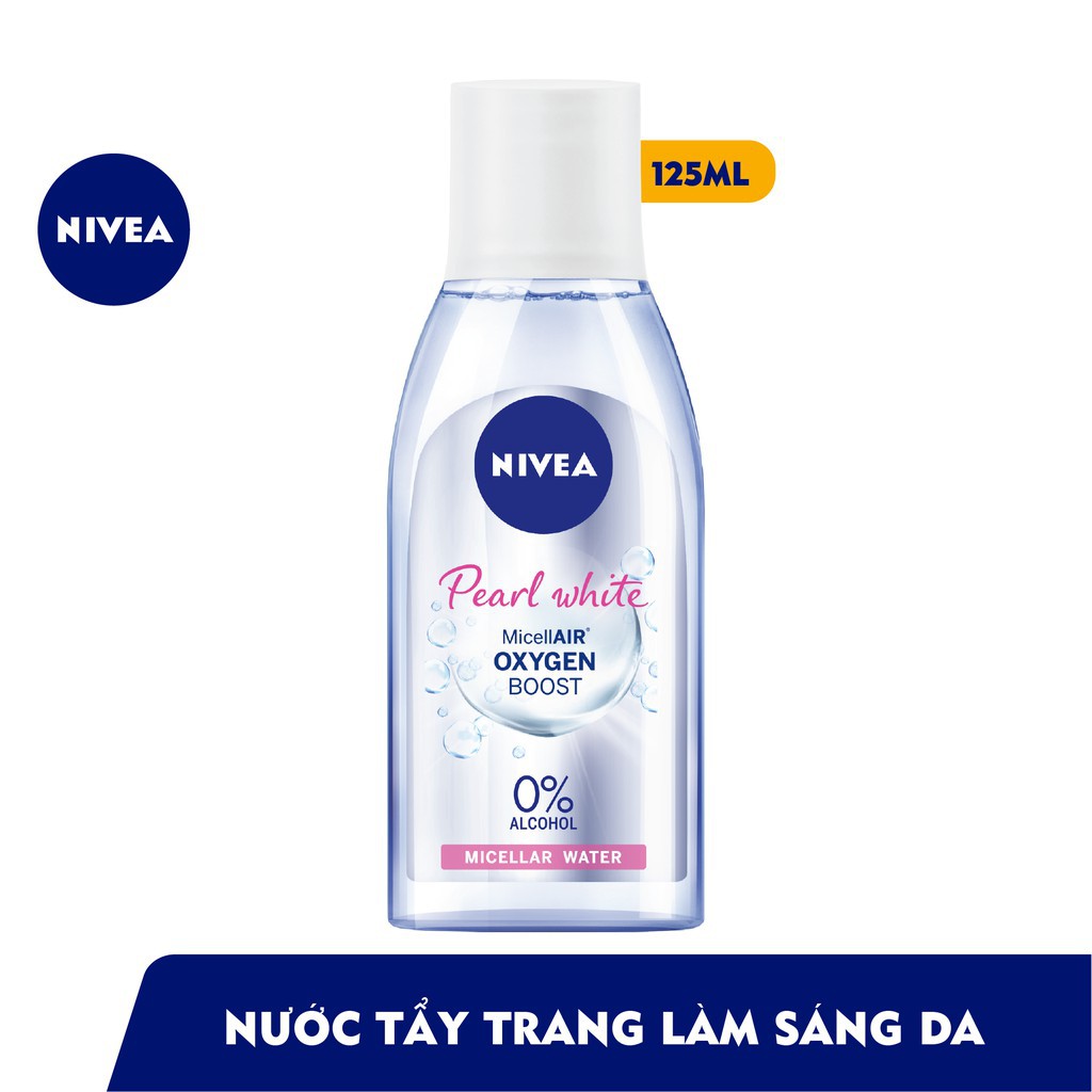 Nước tẩy trang làm sáng da NIVEA Pearl White Micellar Water - Hàng Chính Hãng