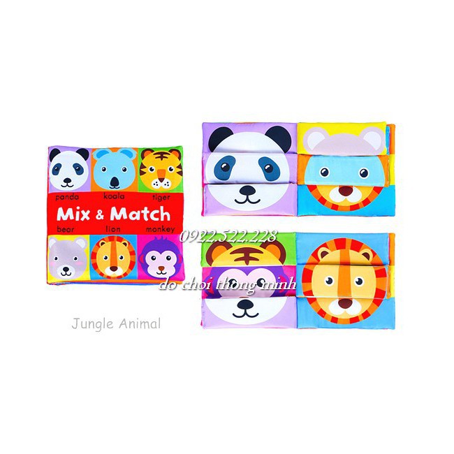 SÁCH VẢI GHÉP HÌNH ĐỘC ĐÁO MIX MATCH nhiều chủ đề