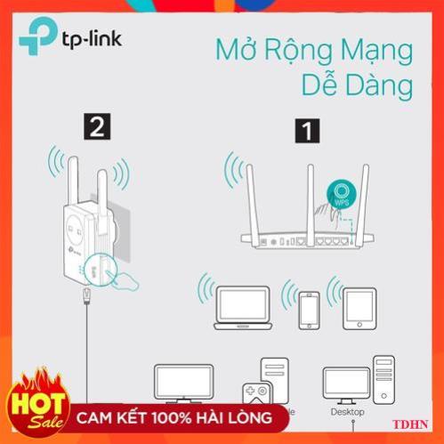 [Hãng] TP-Link Bộ mở rộng sóng Wifi chuẩn N 300Mbps Tích hợp ổ cắm điện -TL-WA860RE -Hãng phân phối chính thức