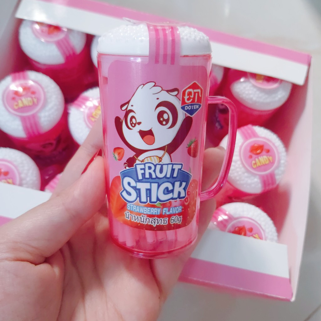Kẹo tăm lạnh hình que kem Doten Thái Lan - Candy Stick đủ vị trái cây thơm ngon (ăn vặt trở về tuổi thơ)