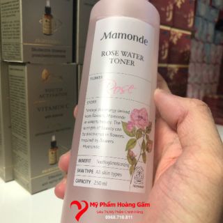 {Chính hãng - Ảnh thật} Nước Hoa Hồng Mamonde Rose Water Toner 250ml Hàn Quốc