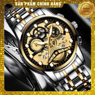 Đồng hồ nam fngeen 3180 dây thép không gỉ cao cấp