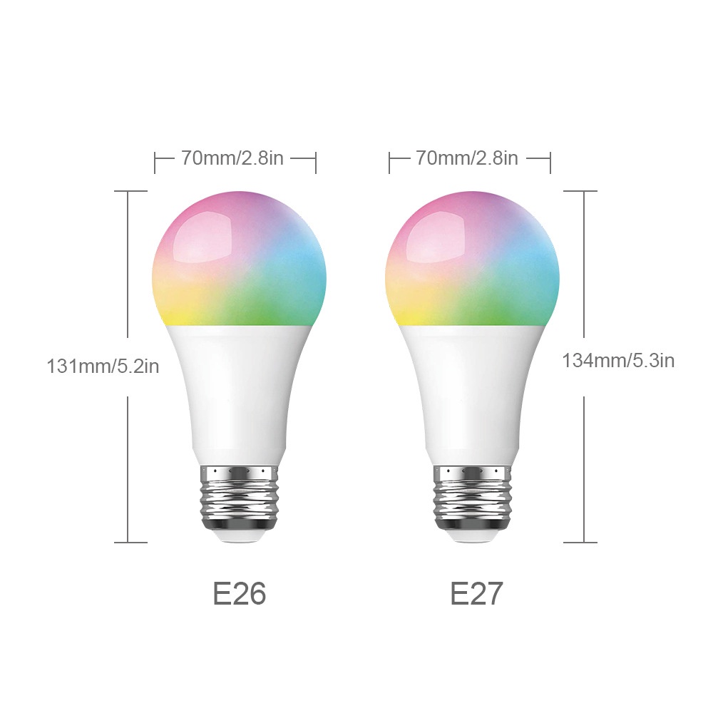 Bóng đèn LED Bulb RGB Tuya SmartLife thông minh kết nối Wifi 9W