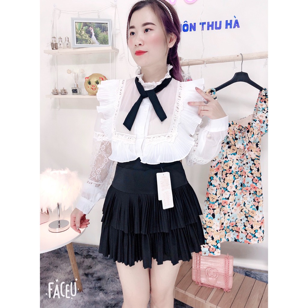 Chân váy xếp ly 2 tâng hàng quảng châu | BigBuy360 - bigbuy360.vn