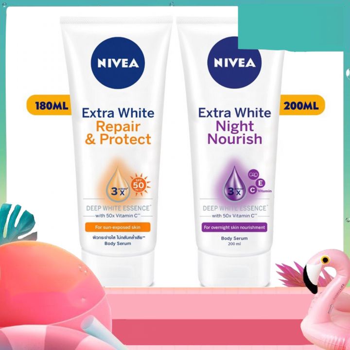 ]Serum Dưỡng Thể Nivea Trắng Da Ban Đêm 200ml VÀ BAN NGÀY 200ML