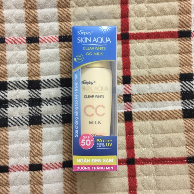 Kem chống nắng tạo nền SKINAQUA CC MILK 25g