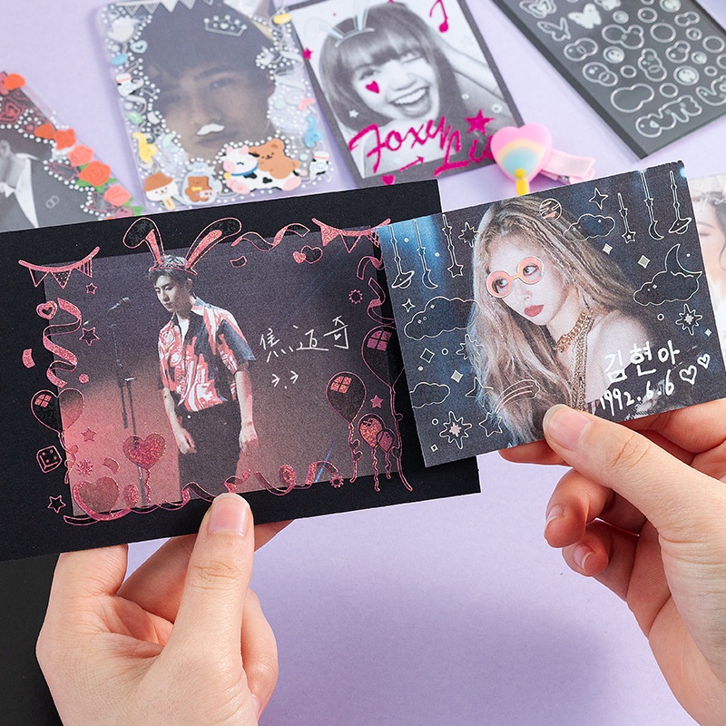 Sticker trang trí Toploader All in Deco Party hologram hàn quốc - Be Tiny Stationery