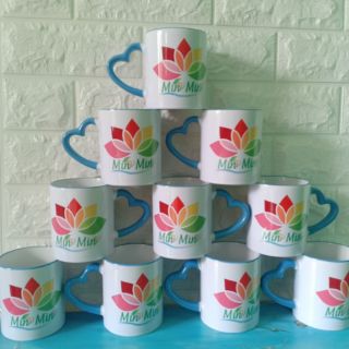 Cốc sứ in logo Min Min