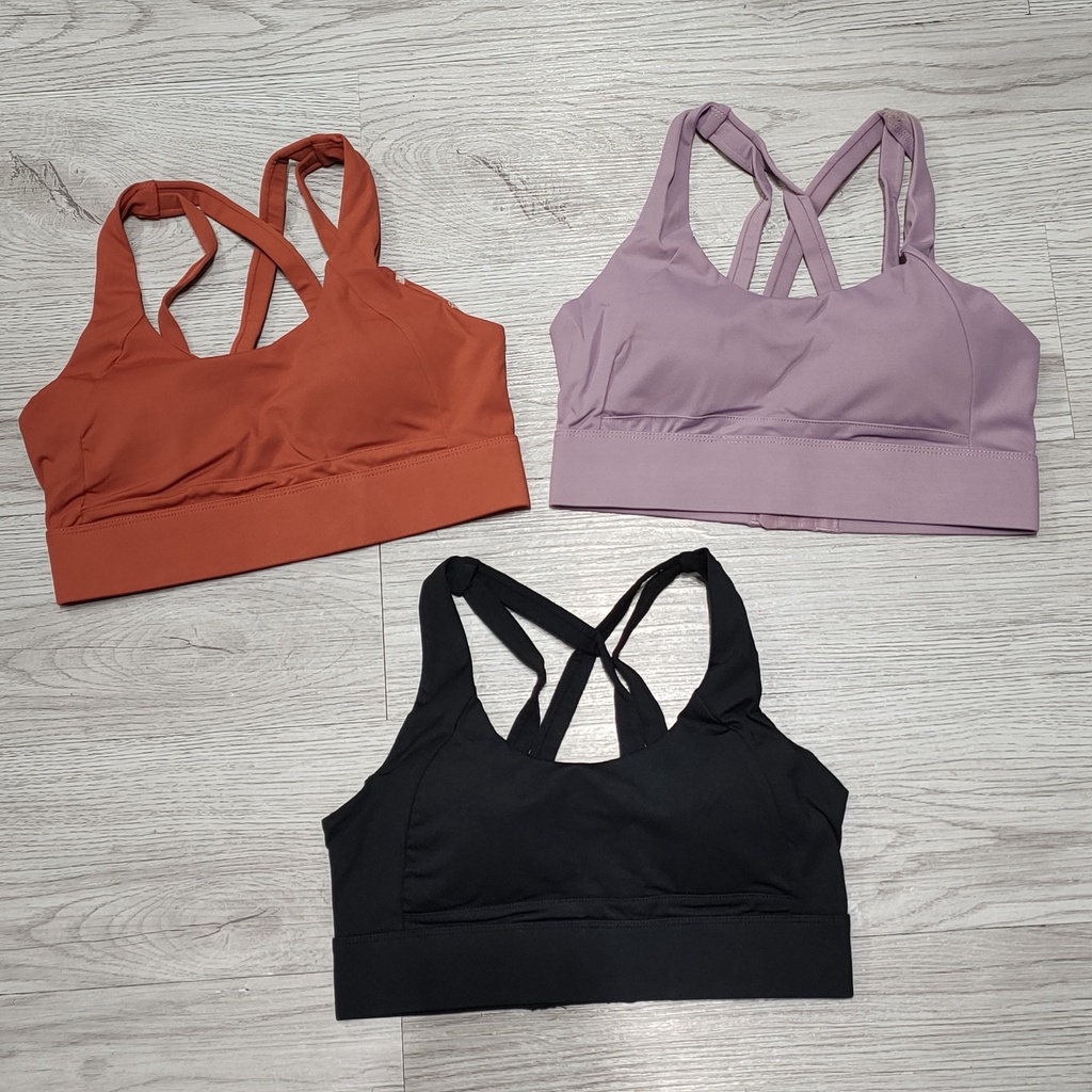 Aó tập gym yoga thể thao nữ, áo bra thun lì mịn cao cấp khóa móc cài mút đúc Bin Sports A183