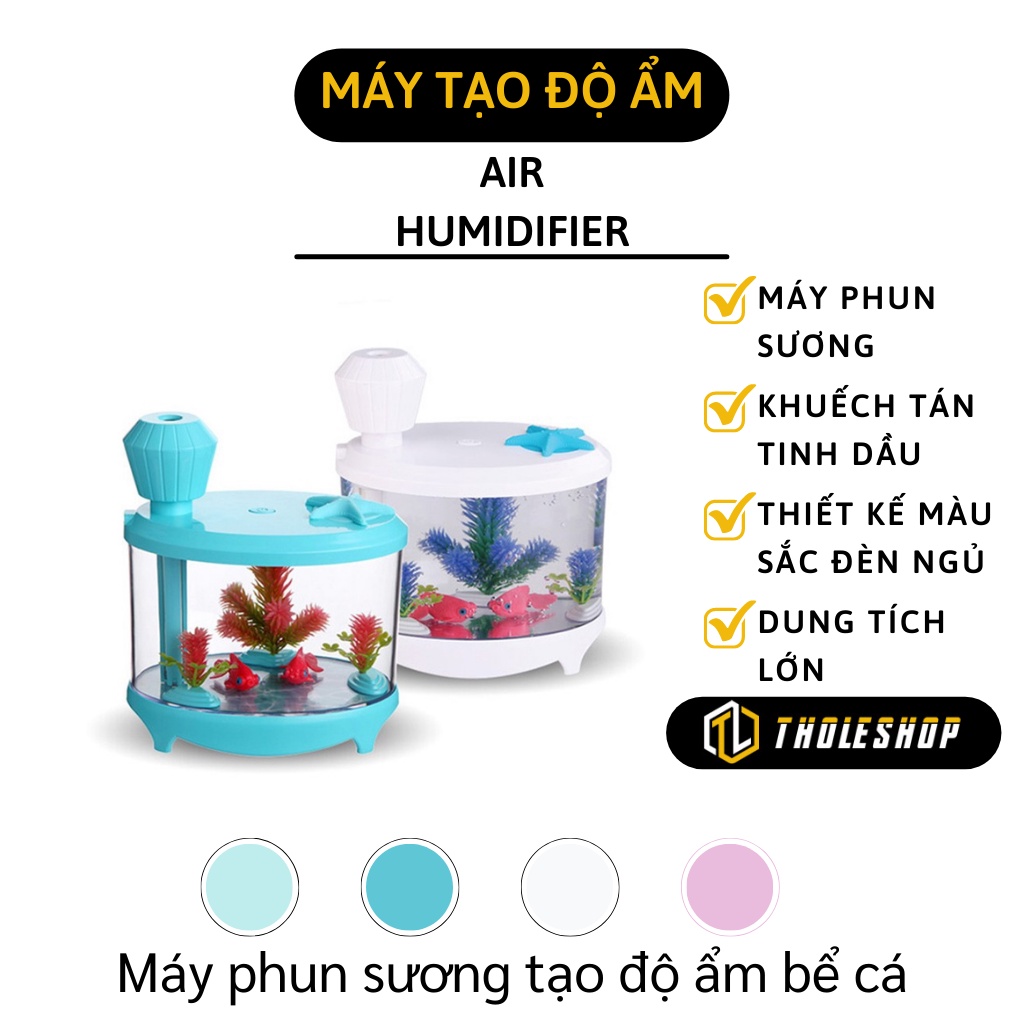 Máy Khuếch Tán Tinh Dầu - Máy Phun Sương Tạo Độ Ẩm Không Khí Hình Bể Cá Mini 7914