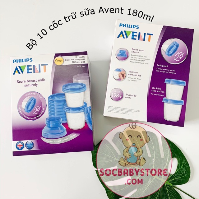 Lẻ 1 Cốc trữ sữa Philips Avent