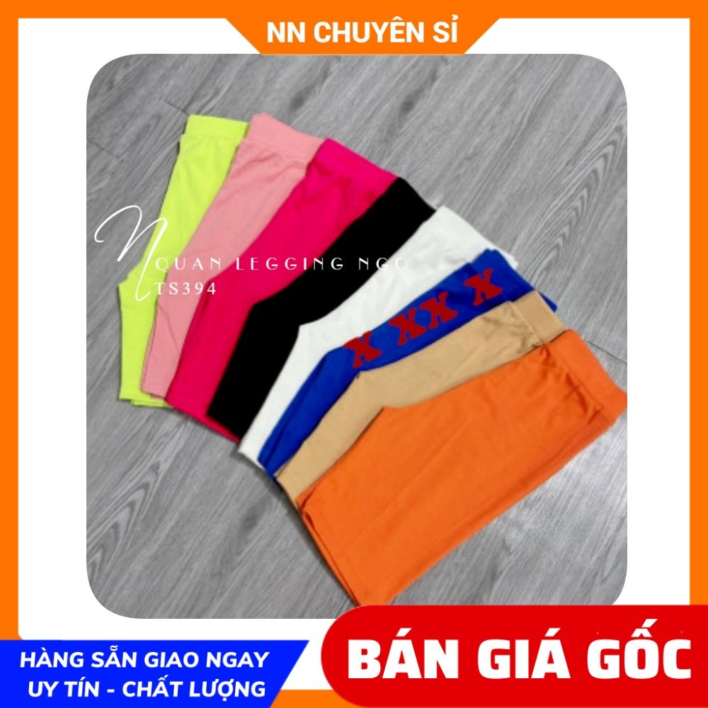 Quần thun đùi lửng Rainbow cuộn tím cho nữ chất thun co giãn lên phôm siêu ôm dáng Quần ngố nữ TS394