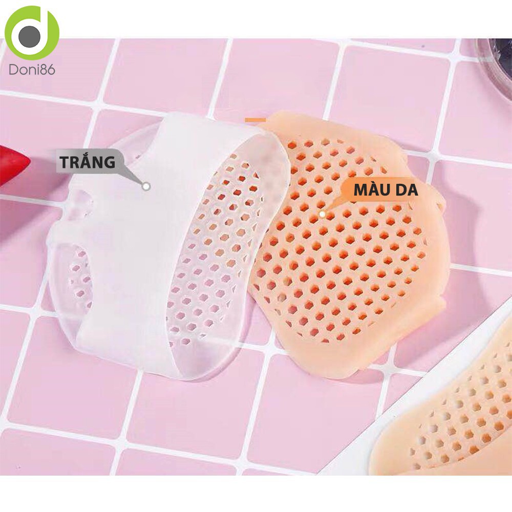 Miếng lót đệm bảo vệ lòng bàn chân khi đi giày cao gót chất liệu silicone thoáng khí thiết kế tổ ong