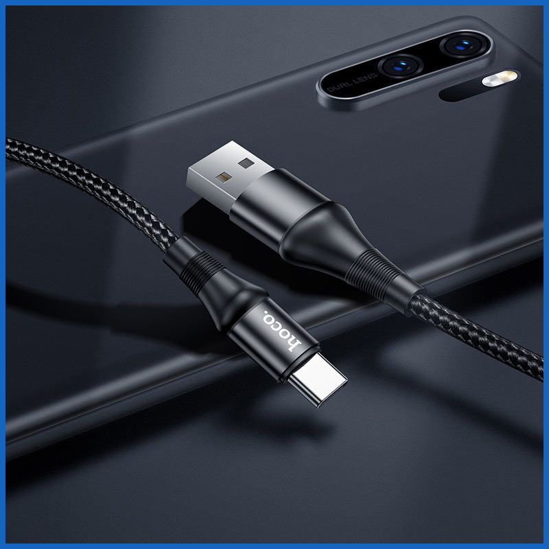 Cáp Sạc Nhanh TYPE C Hoco X50 Dây Dù Chông Đứt cho ANDROID dài 1M - BH 6 tháng 1 đổi 1