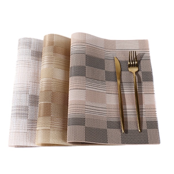 【Mới 2022】Tấm lót bàn ăn, miếng lót cách nhiệt họa tiết đơn giản sang trọng, chống thấm nước dễ vệ sinh