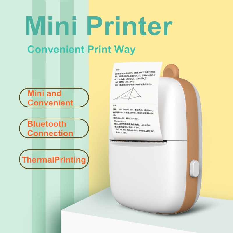 Máy in nhiệt mini bluetooth không cần mực đa năng tiện dụng