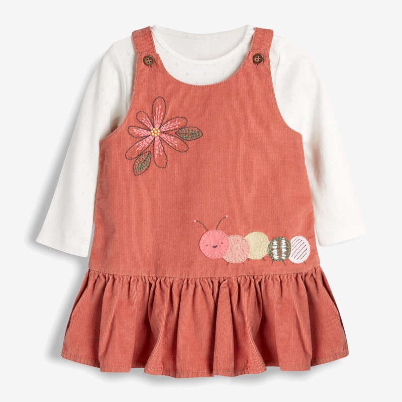 Set yếm Nhung và áo bé gái little maven