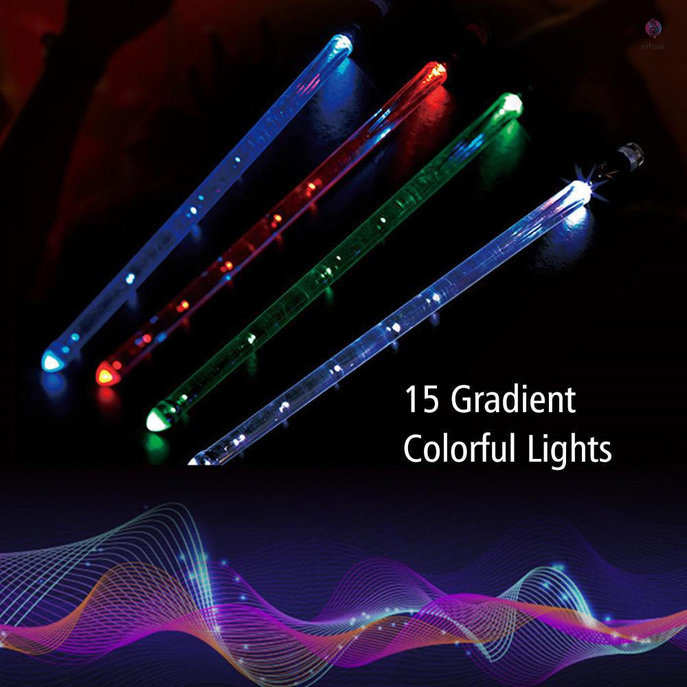 Dùi Trống Jazz Có Đèn LED Nhiều Màu Sắc 15 Màu Sạc USB Có Nút Bật Tắt