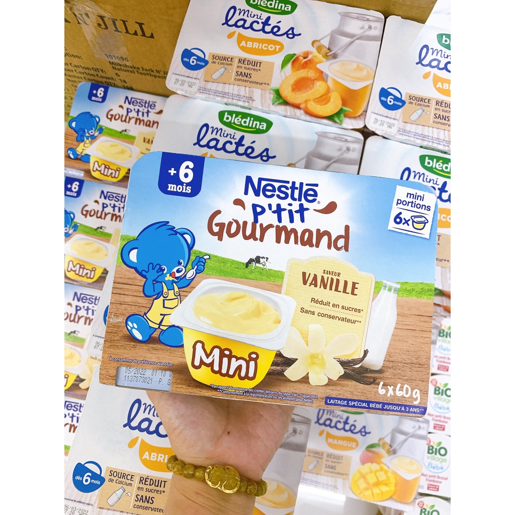 Váng sữa Nestle mini cho bé tù 6m-Hàng air[ Date t6/2022 mới nhất ]