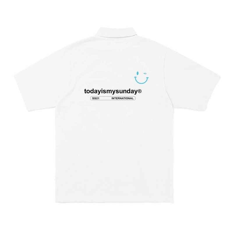 TODAYISMYSUNDAY ÁO CÓ CỔ LOGO 2021 | BigBuy360 - bigbuy360.vn