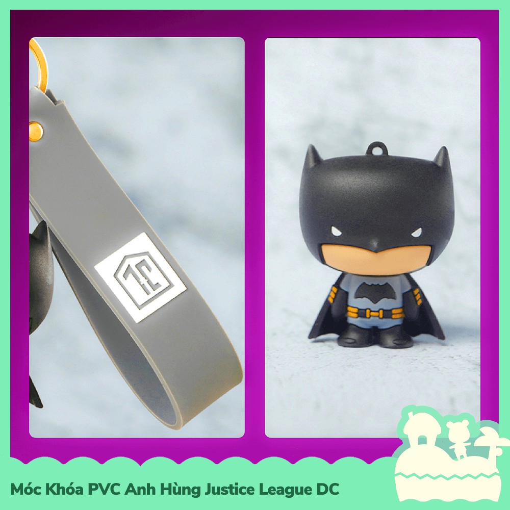 [Sẵn VN] Móc Khóa Keychain PVC Justice League Anh Hùng Hero DC