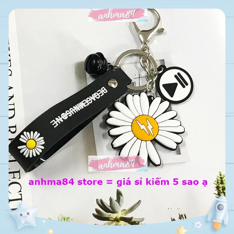 Móc khóa Hoa Cúc - Móc Khóa Hoa Cúc Phong Cách Thời Trang Kèm Chuông - Móc khóa hot trend - anhma84 store