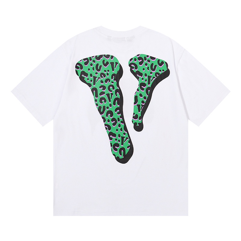 Áo Thun Cotton Unisex Tay Ngắn In Hình Chân Dung VLONE Lớn Cổ Điển