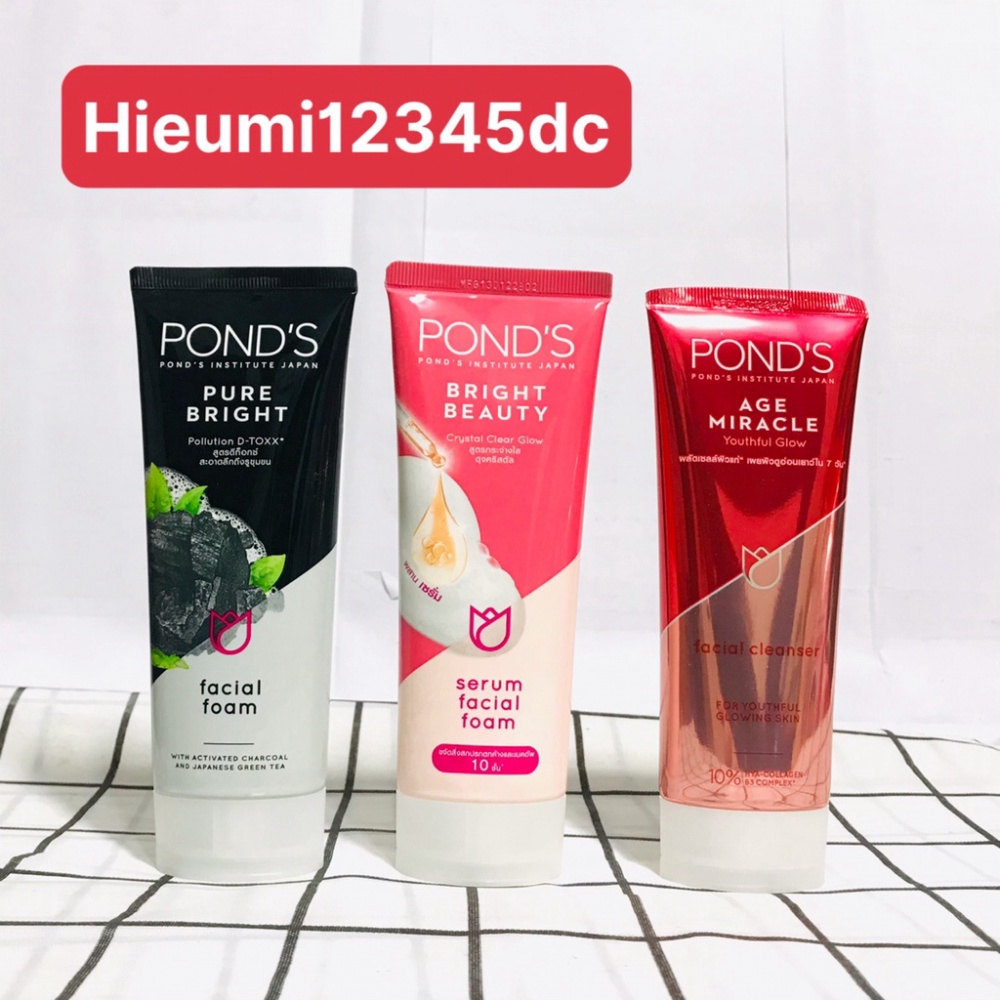 Sữa rửa mặt sáng da giúp sạch khuẩn Pond's 100g