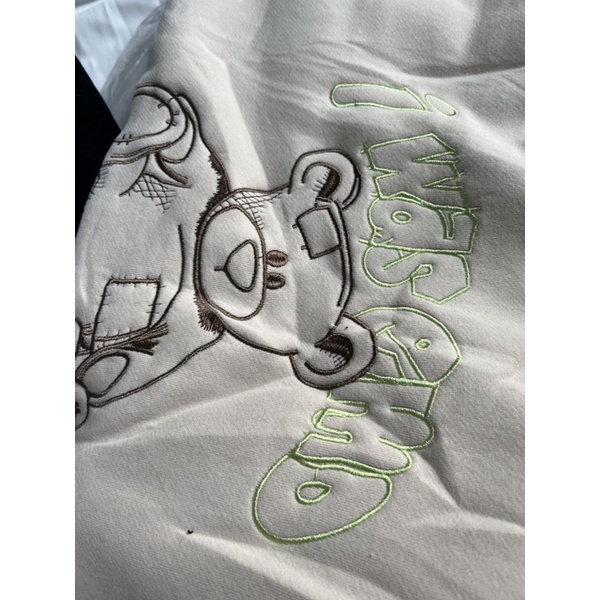TL145 C4T5 Áo Nỉ Bông Sweater Gấu Thêu Cao Cấp Không Bai Xù Tag Shop no.17 Siêu Xịn Xò Dày Đẹp Form To < 65 Kí