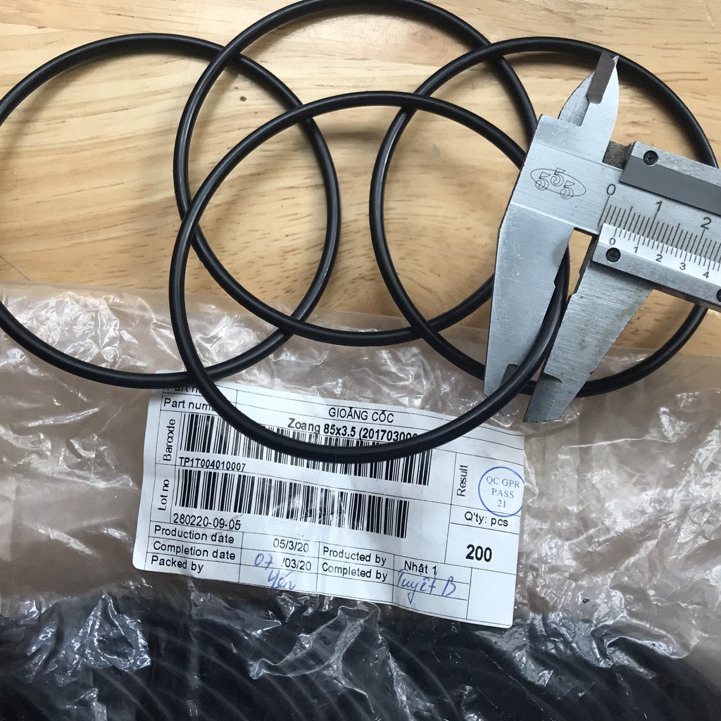 Set3 Gioăng cao su cốc lọc nước 10inch RO Ka.rofi -  - roăng, ron Bản to, dày 3.5mm và 4mm Nhập khẩu