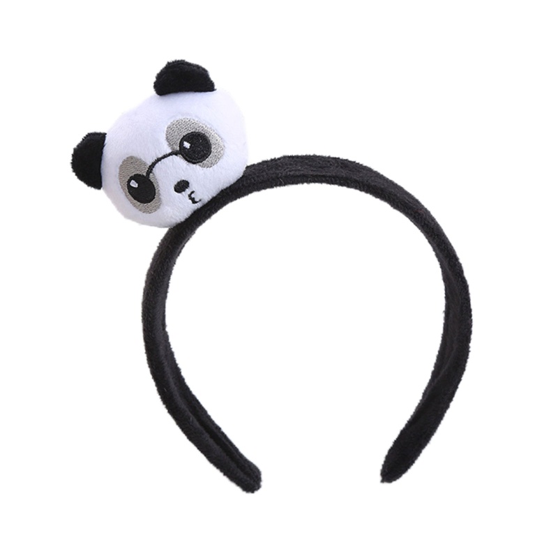 Băng Đô Cài Tóc Hình Gấu Trúc Nhồi Bông Dễ Thương Cho Nữ