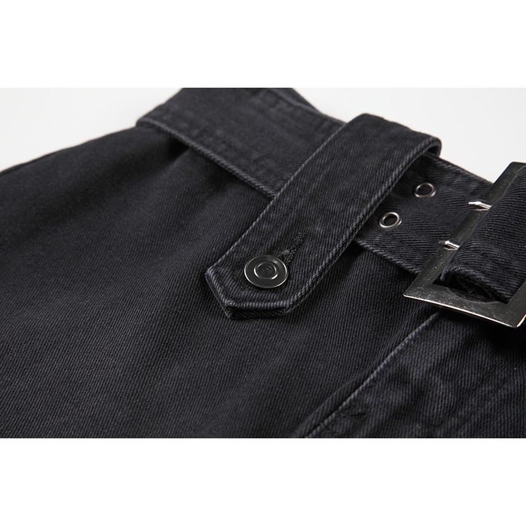 Chân Chân Váy Lưng Thấp Màu Trơn Thời Trang Đường Phố Cá Tính Cho Nữ