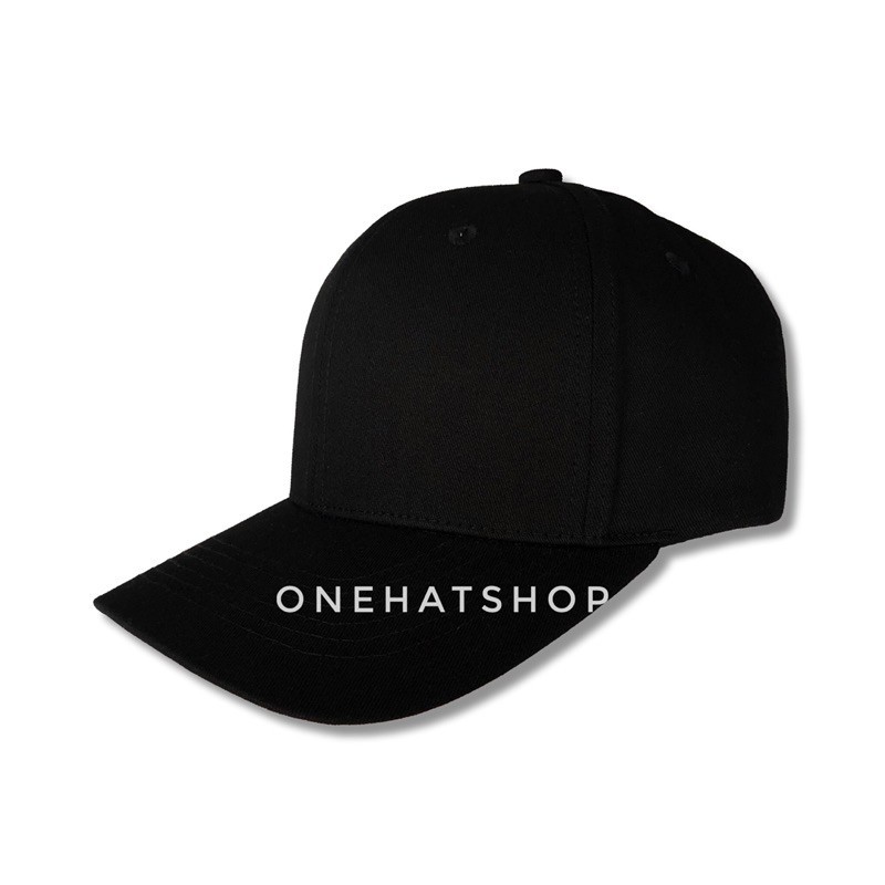 Nón lưỡi trai trơn đen fom cứng [CHẤT LƯỢNG CAO] - brand Onehatshop- Made in VietNam