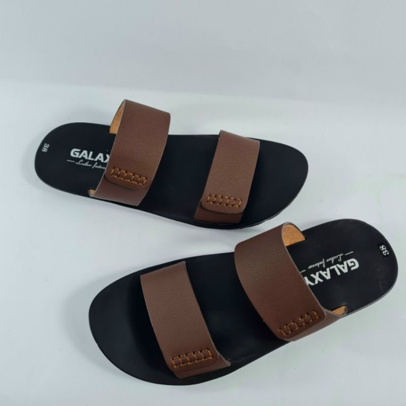 Dép da nam Trường An quai ngang bền đẹp (size 38-42)