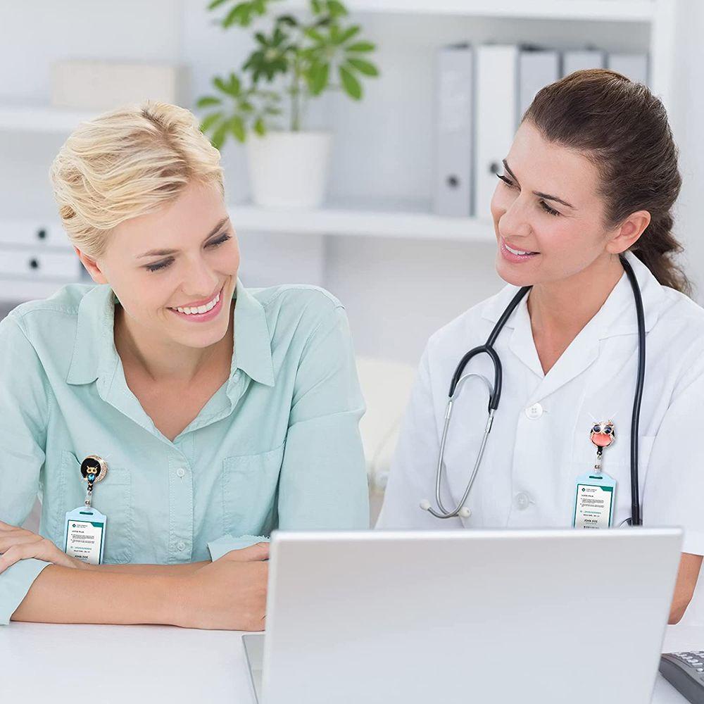 Dây Buộc Huy Hiệu QUINTON ID Có Thể Thu Vào Họa Tiết Hoa Rùa Công Nhân Ong Có Thể Xoay Được|Máy Câu Cá Có Móc Khóa Tiện Lợi