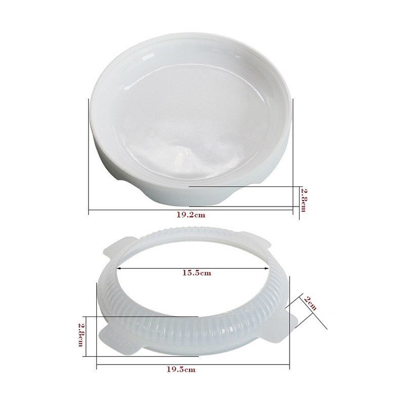 Khuôn silicon làm bánh mousse hình tròn tiện dụng