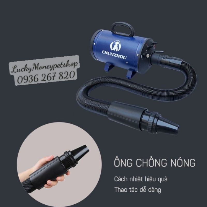 Máy sấy lông chó mèo CHUNZHOU BS2400 (giao màu ngẫu nhiên)