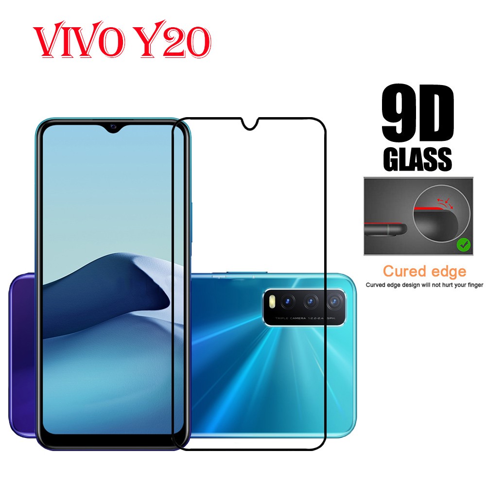 VIVO Kính Cường Lực 9d 9h Bảo Vệ Toàn Màn Hình Cho Vivo Y20 Y 20 Y20s Y12s
