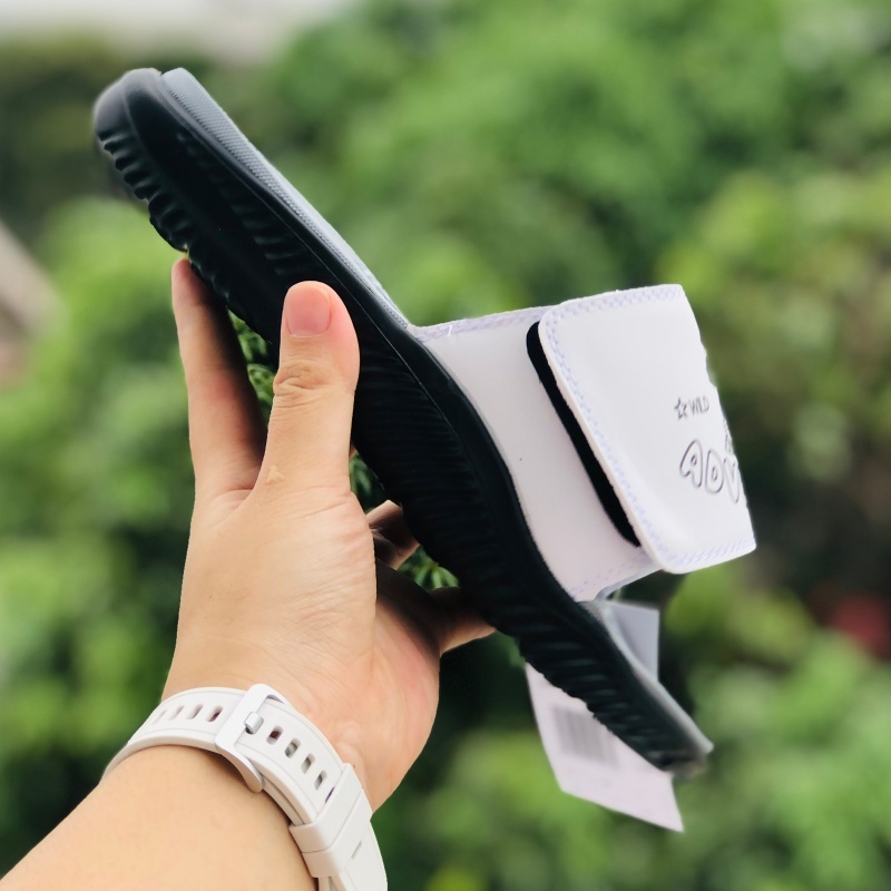 Dép Alphabounce adidas ❤️FREESHIP + FullBox❤️ quai ngang nam nữ Balô adventure chất xịn VNXK 1-1, đen-xám