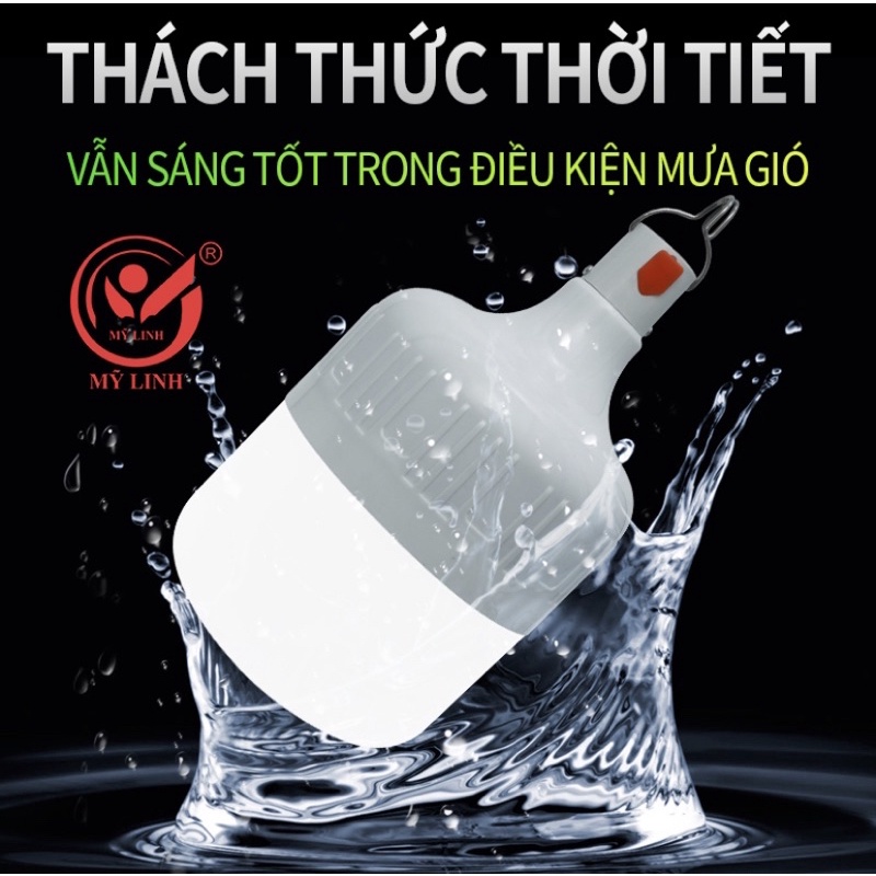 BÓNG ĐÈN SẠC TÍCH ĐIỆN TRẮNG 80W / 150W MỸ LINH